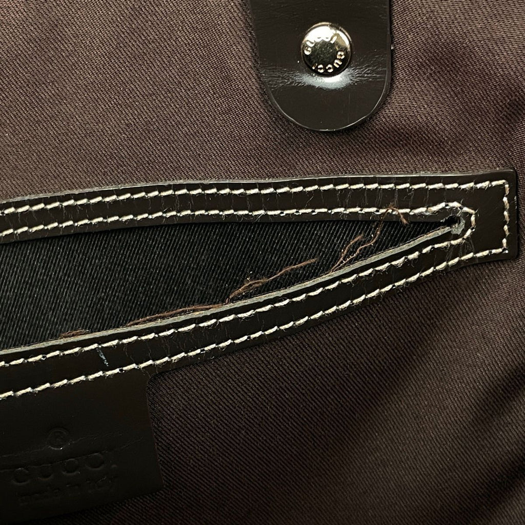 Gucci GG Pattern Tote Dark Brown — view 9