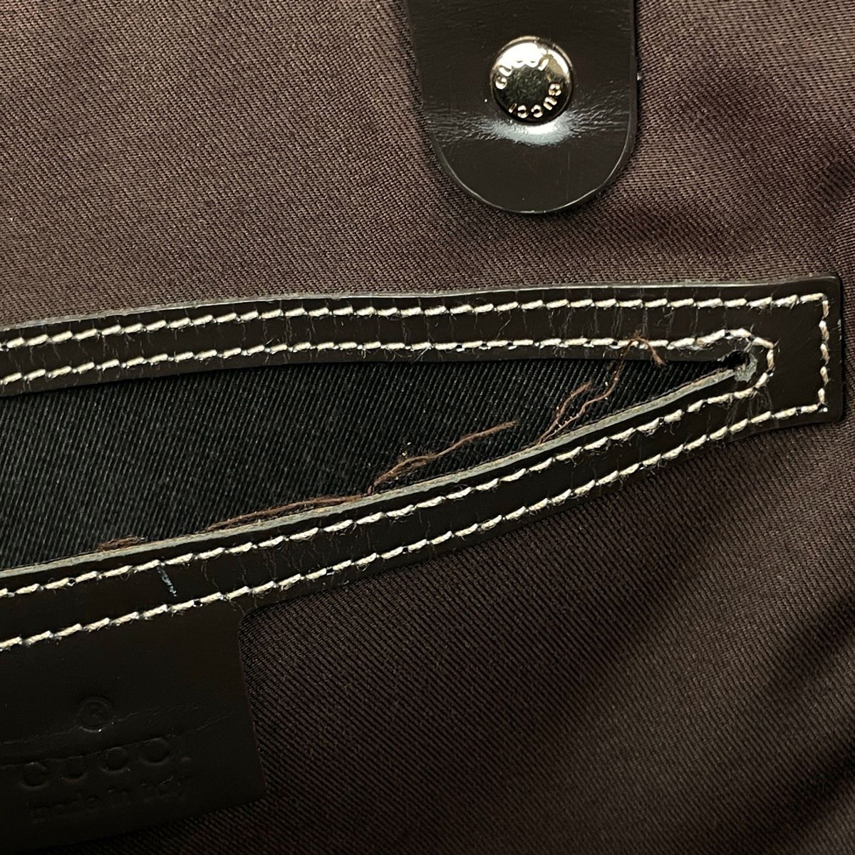 Gucci GG Pattern Tote Dark Brown — view 9