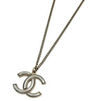 Chanel CC Logo Necklace Gold Plated