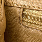 Chanel CC Logo Handbag Quilted Caviar Leather Beige — view 8