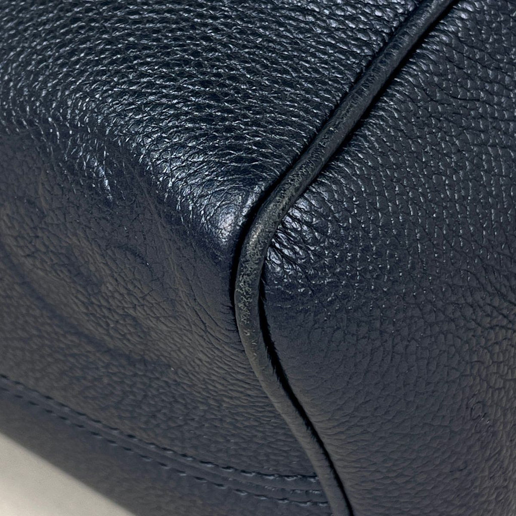Louis Vuitton Speedy Bandouliere 20 2-Way Handbag Monogram Empreinte Navy Blue — view 3