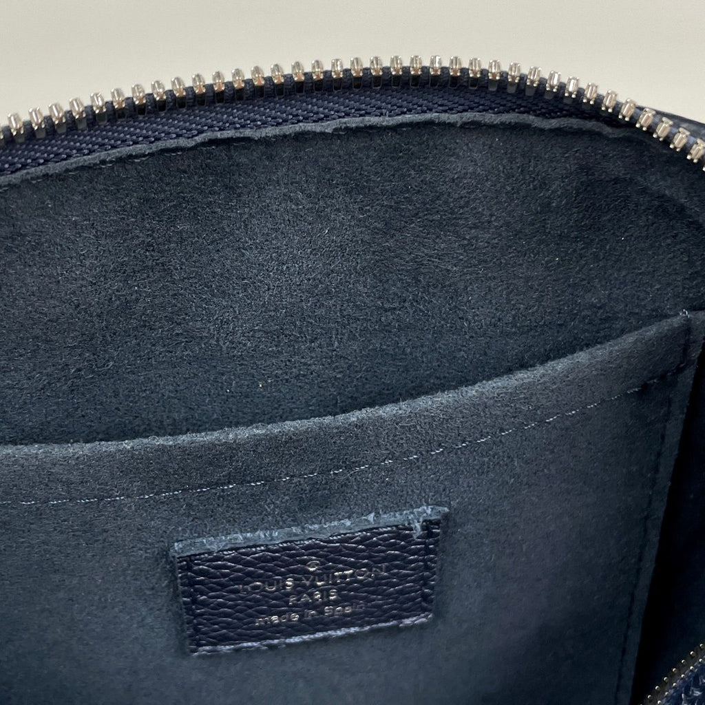 Louis Vuitton Speedy Bandouliere 20 2-Way Handbag Monogram Empreinte Navy Blue — view 5