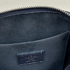 Louis Vuitton Speedy Bandouliere 20 2-Way Handbag Monogram Empreinte Navy Blue — view 5