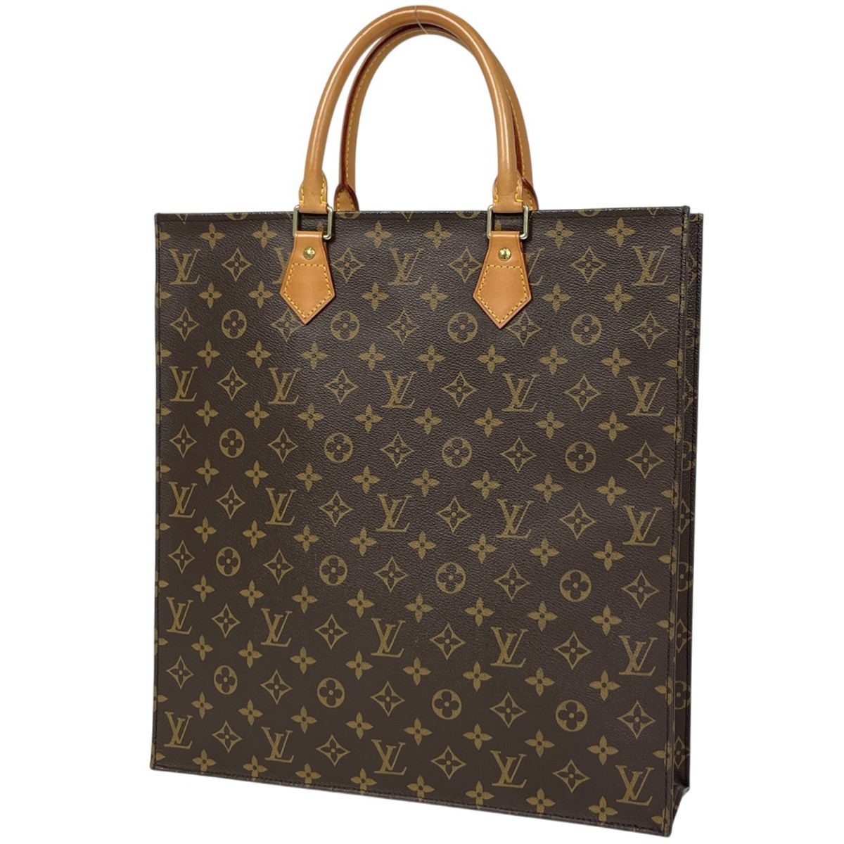 Louis Vuitton Sac Plat Tote Monogram Brown