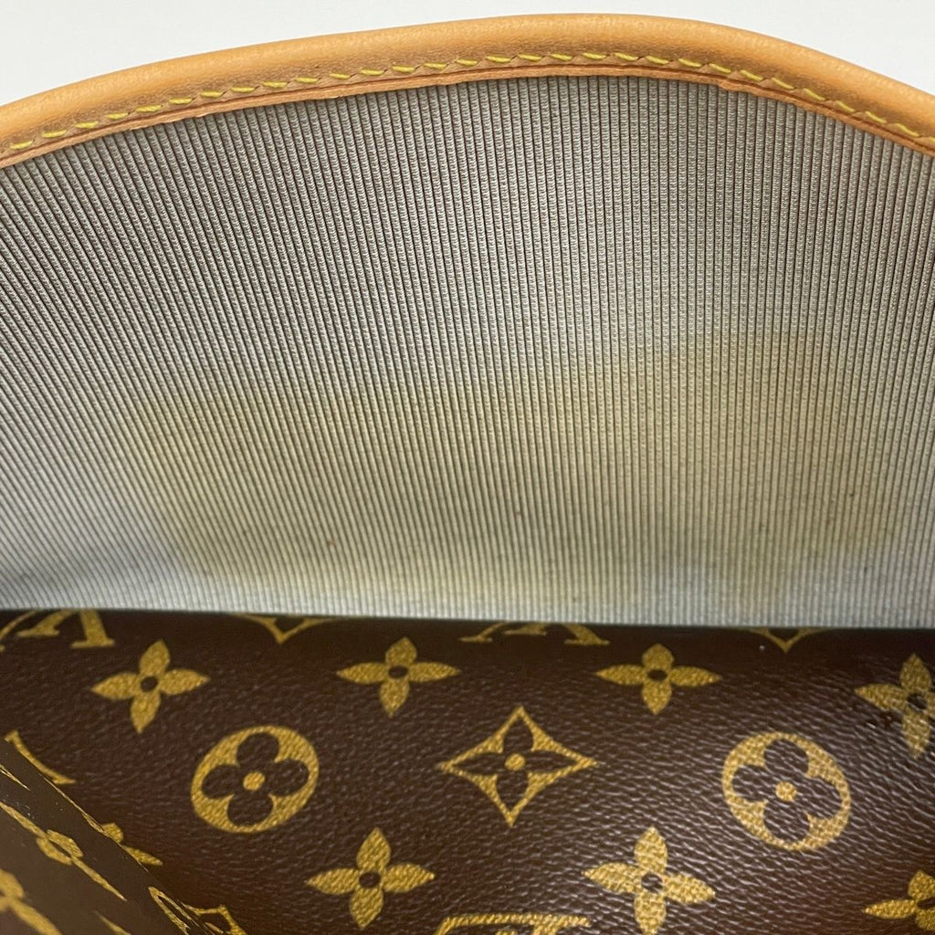 Louis Vuitton Deauville Bowling Vanity Handbag Monogram Brown — view 6