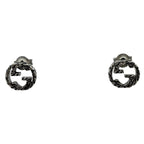 Gucci Interlocking Earrings 925 Sterling Silver