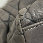 Dior Cannage Handbag Leather Gray — view 3