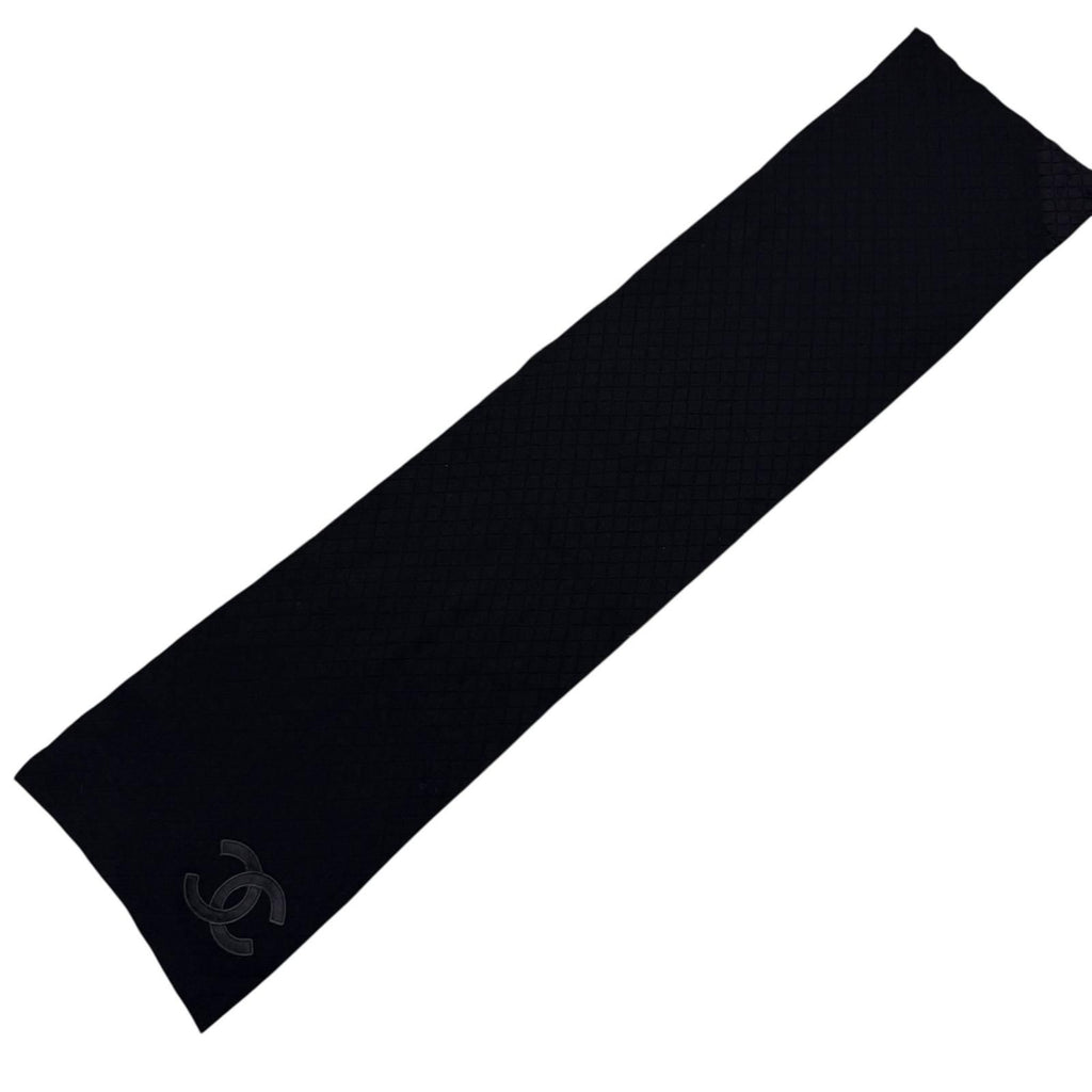 Chanel CC Logo Scarf Shawl Wool — view 5