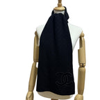 Chanel CC Logo Scarf Shawl Wool — view 2
