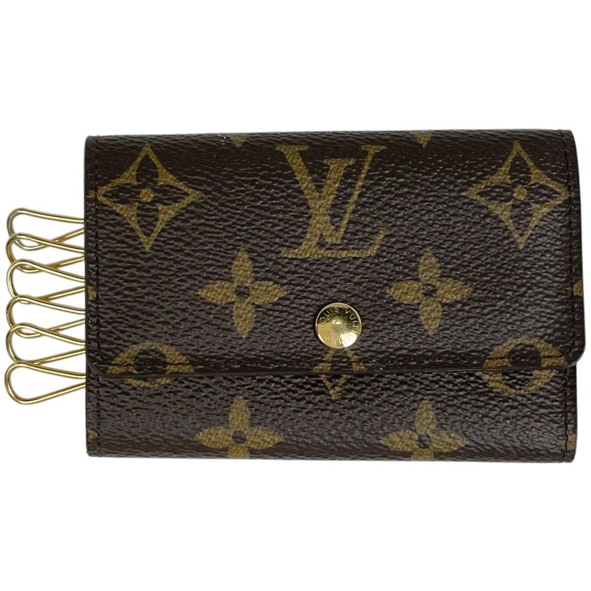 Louis Vuitton Multicles 6 Key Holder Key Hook Monogram Brown