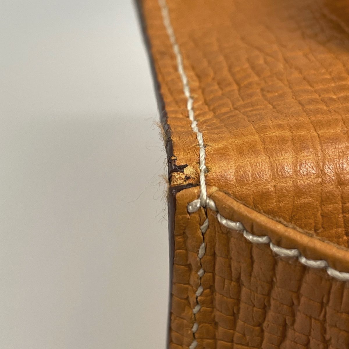 Loewe Barcelona Handbag 2-Way Leather Orange Yellow — view 7