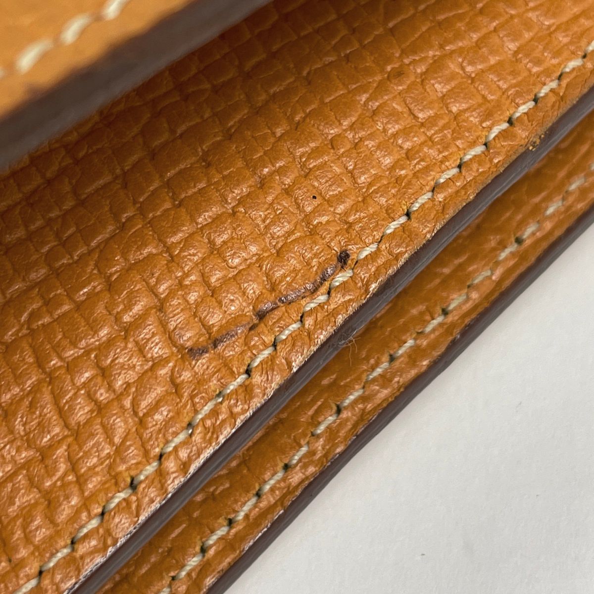 Loewe Barcelona Handbag 2-Way Leather Orange Yellow — view 4