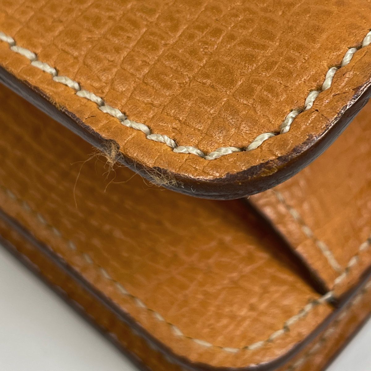 Loewe Barcelona Handbag 2-Way Leather Orange Yellow — view 3