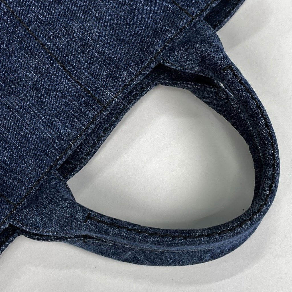 Prada Canapa Tote 2-Way Denim Blue — view 5