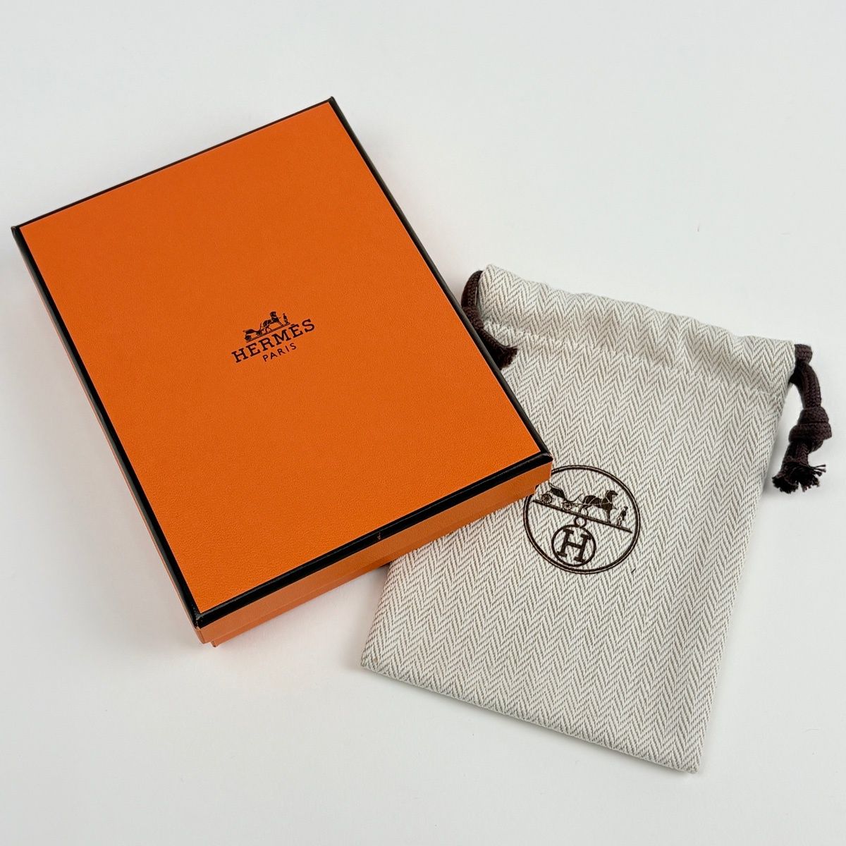 Hermes Chaine D'ancre Vulcanium Necklace Metal Silver Brown — view 6