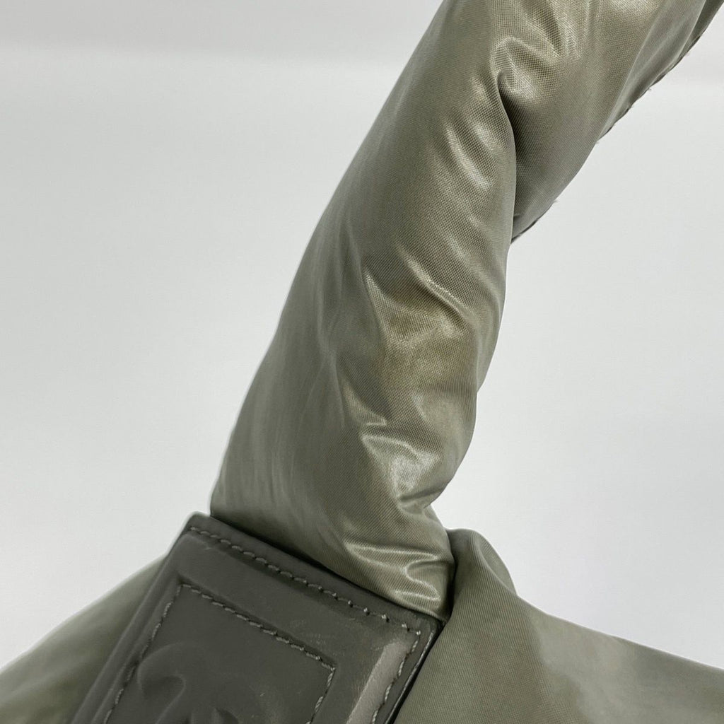 Chanel Coco Cocoon Tote Khaki Nylon Green Beige — view 4
