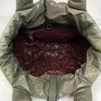 Chanel Coco Cocoon Tote Khaki Nylon Green Beige — view 7