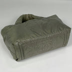 Chanel Coco Cocoon Tote Khaki Nylon Green Beige — view 2