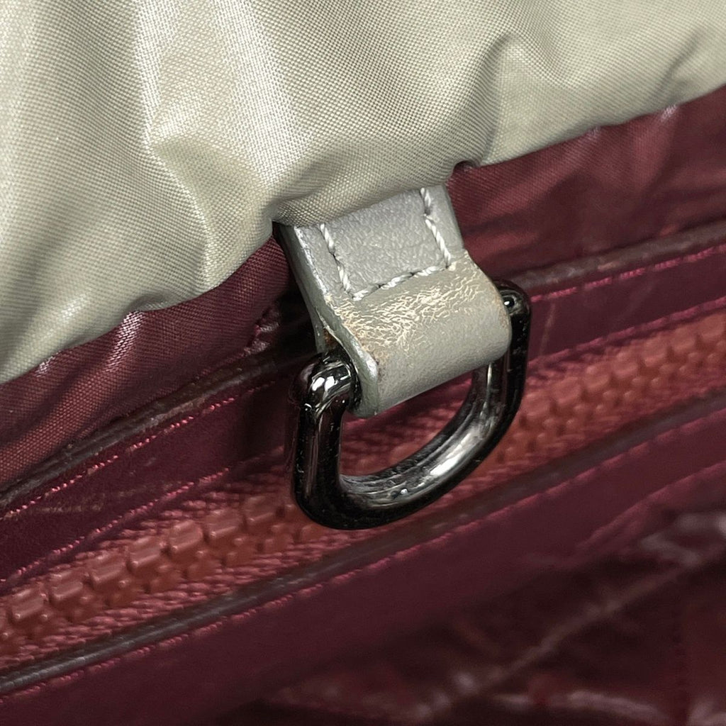 Chanel Coco Cocoon Tote Khaki Nylon Green Beige — view 6