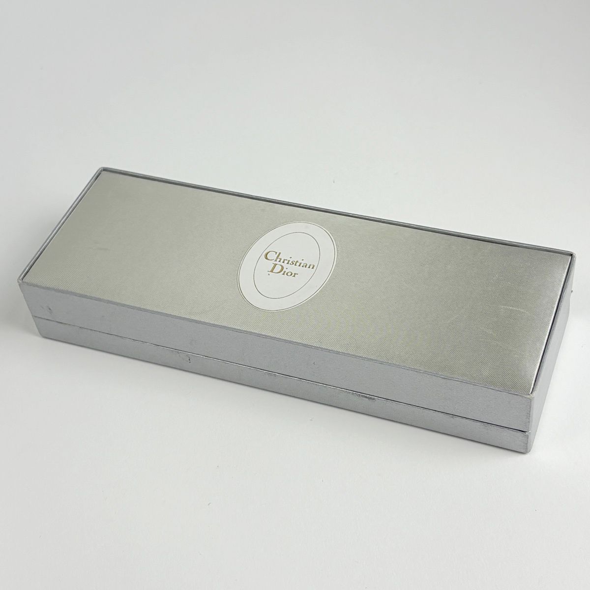 Dior Faux Pearl Necklace Silver Plated White — view 6