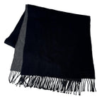 Hermes Scarf Black Gray Fringe No — view 2