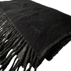 Hermes Scarf Black Gray Fringe No — view 3