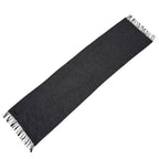 Hermes Scarf Black Gray Fringe No — view 7