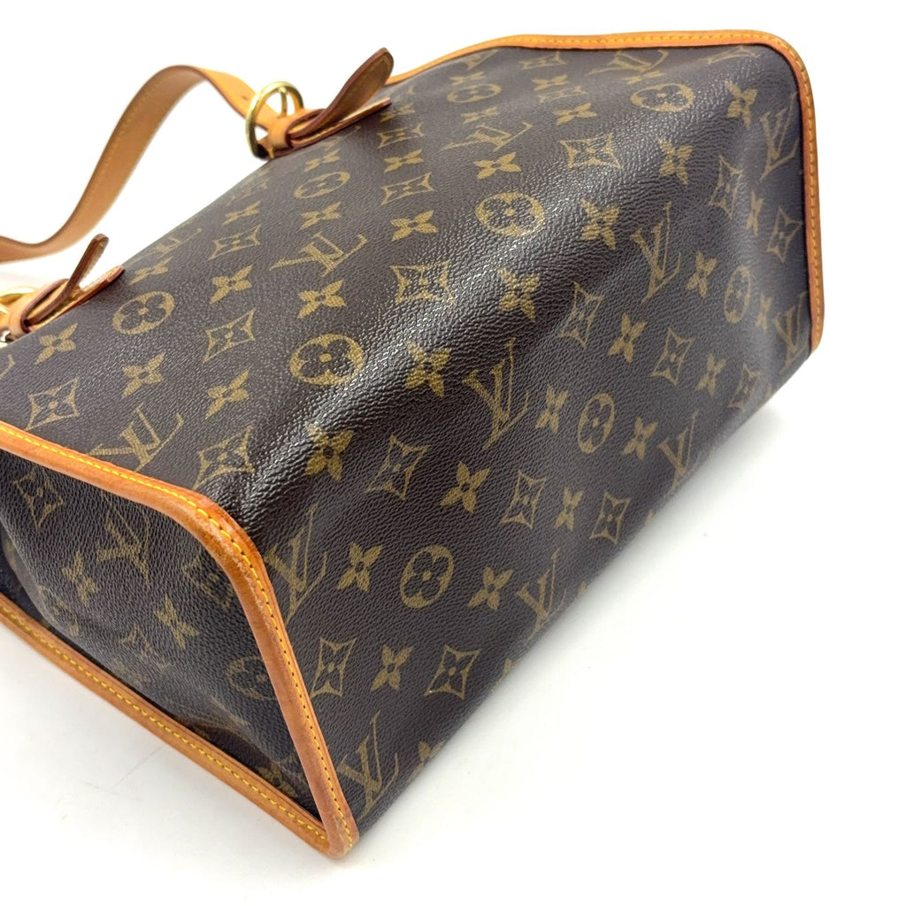 Louis Vuitton Popincourt Monogram Leather Brown Light Tote Gold — view 5