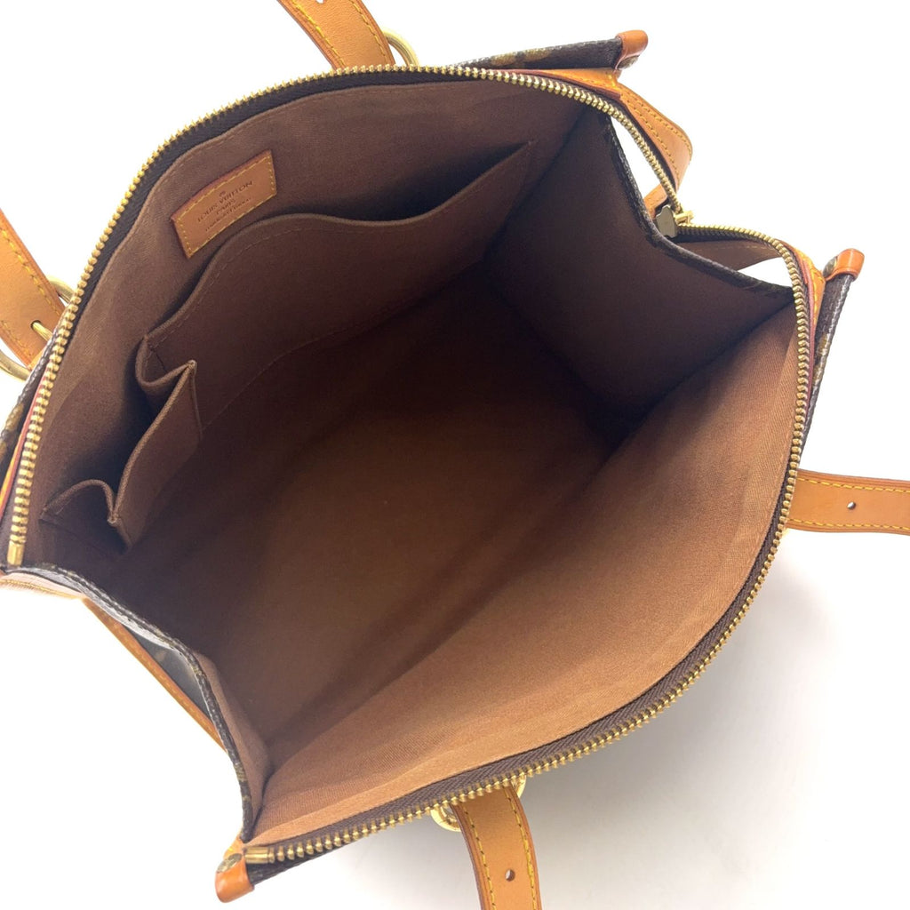 Louis Vuitton Popincourt Monogram Leather Brown Light Tote Gold — view 3
