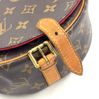 Louis Vuitton Tambourine Monogram Leather Brown Light Shoulder Bag Gold — view 5