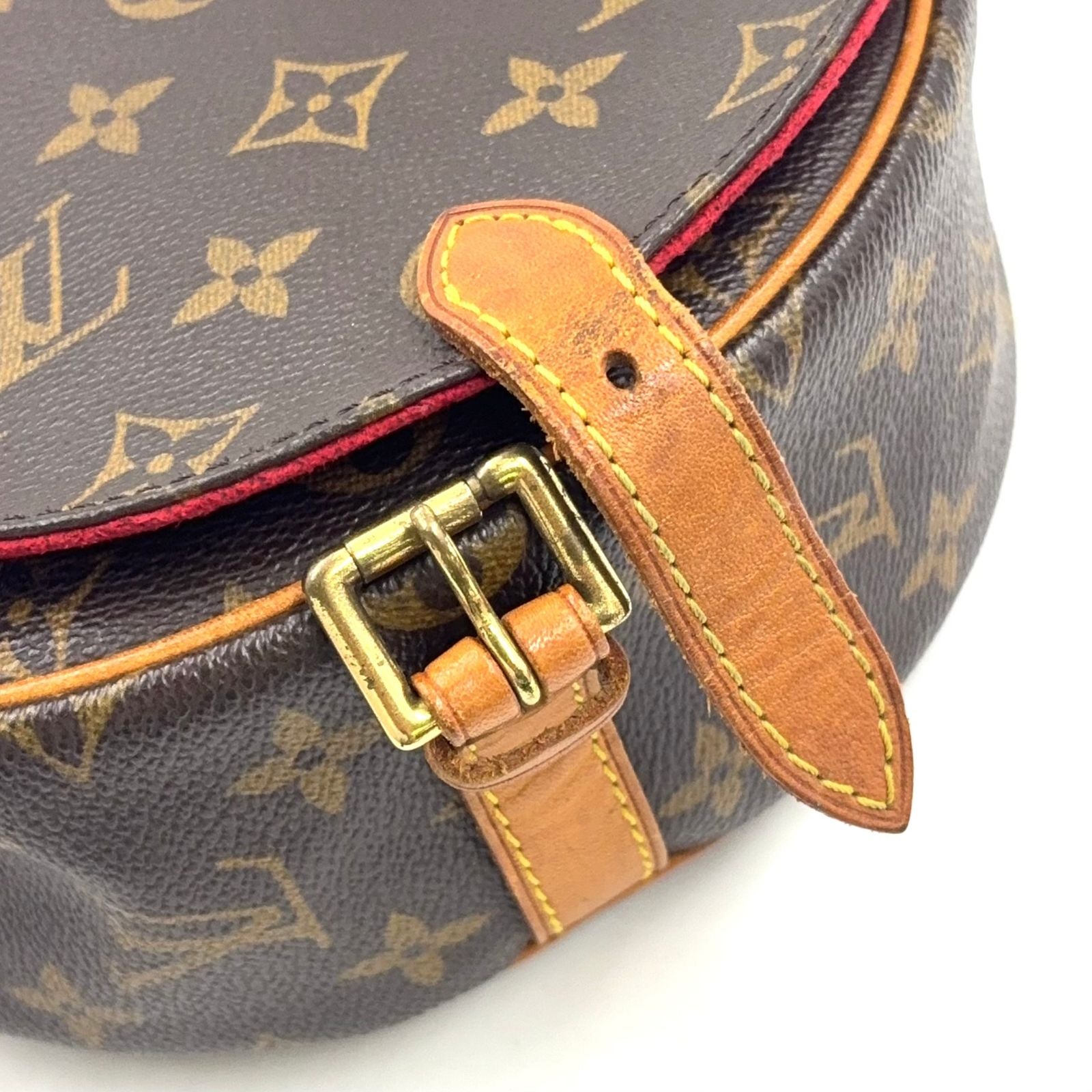 Louis Vuitton Tambourine Monogram Leather Brown Light Shoulder Bag Gold — view 5