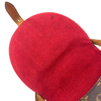Louis Vuitton Tambourine Monogram Leather Brown Light Shoulder Bag Gold — view 7