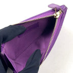 Chanel Quilted Classic Random Caviar Leather Purple Coin Case Gold — view 3