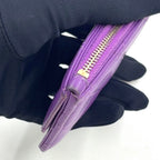 Chanel Quilted Classic Random Caviar Leather Purple Coin Case Gold — view 8