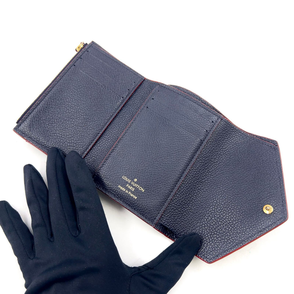 Louis Vuitton Portefeuille Victorine Monogram Empreinte Marine Leather Navy — view 3