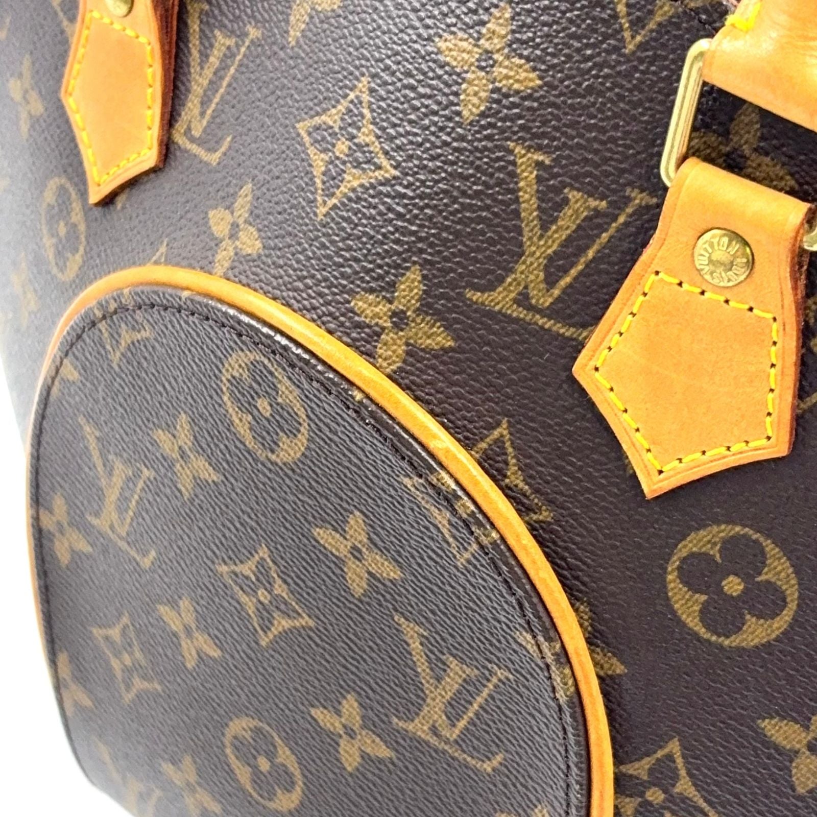 Louis Vuitton Ellipse PM Monogram Leather Brown Light Handbag Gold — view 7