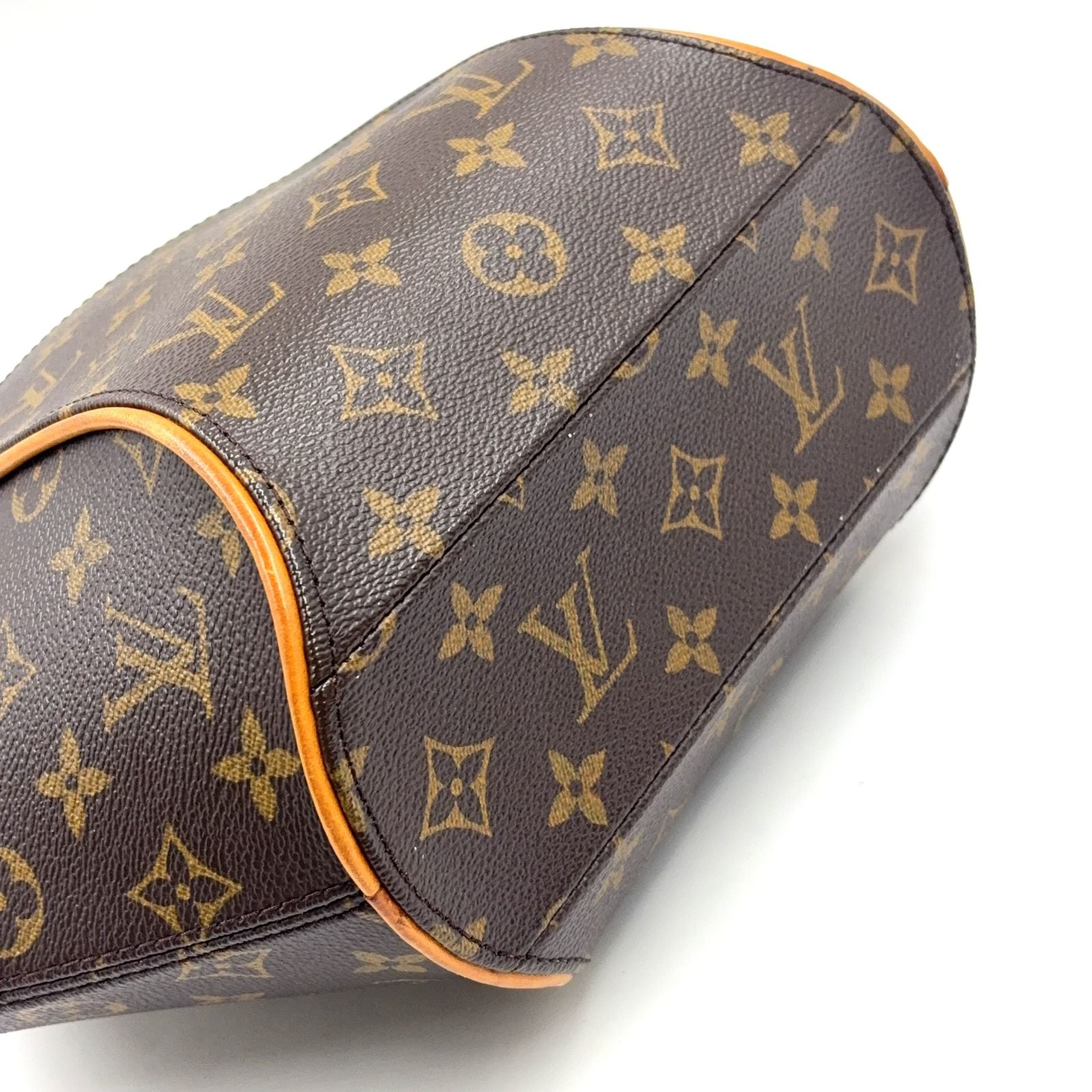 Louis Vuitton Ellipse PM Monogram Leather Brown Light Handbag Gold — view 5