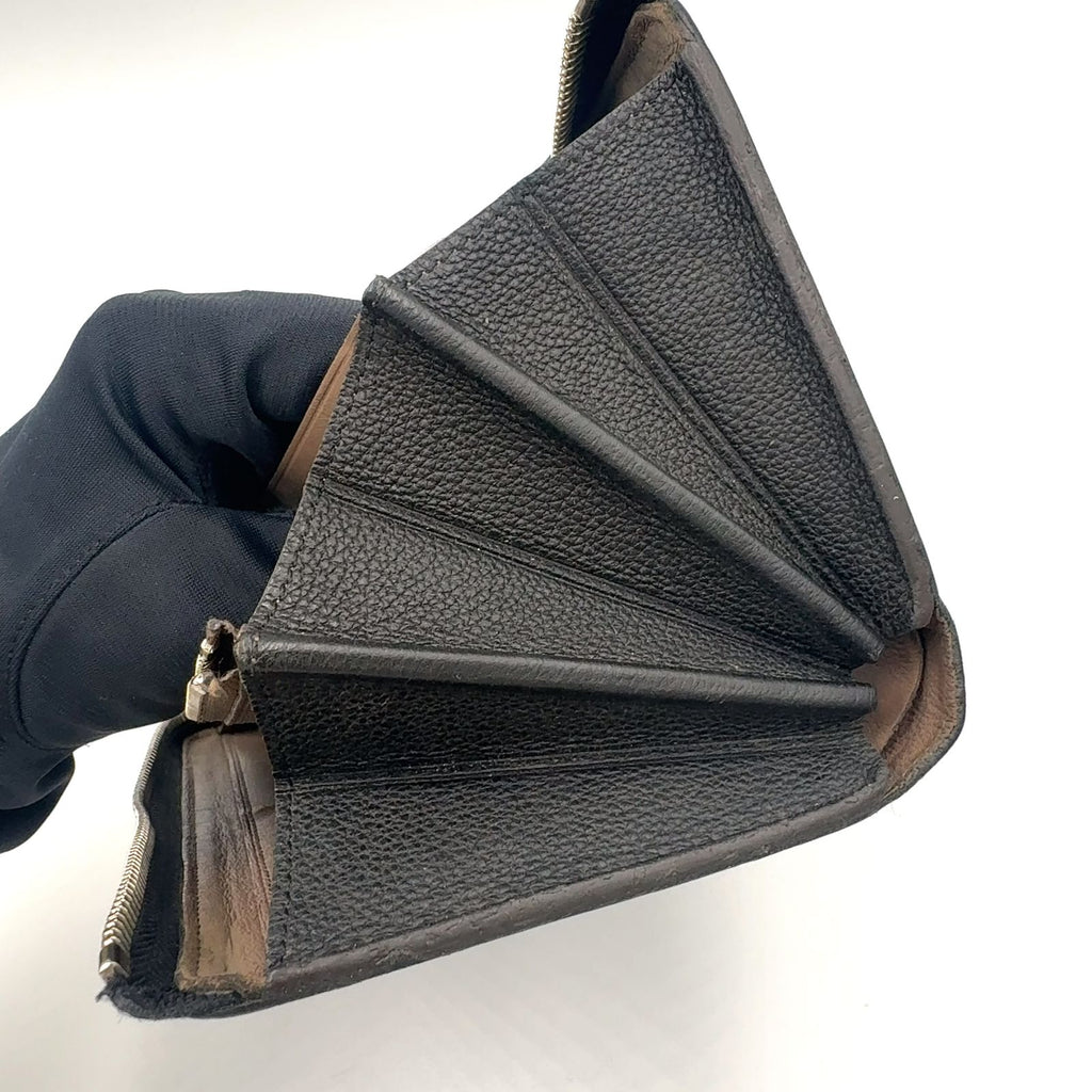 Louis Vuitton Portefeuille Comet Parnassea Leather Black L-shaped Zipper Wallet — view 8