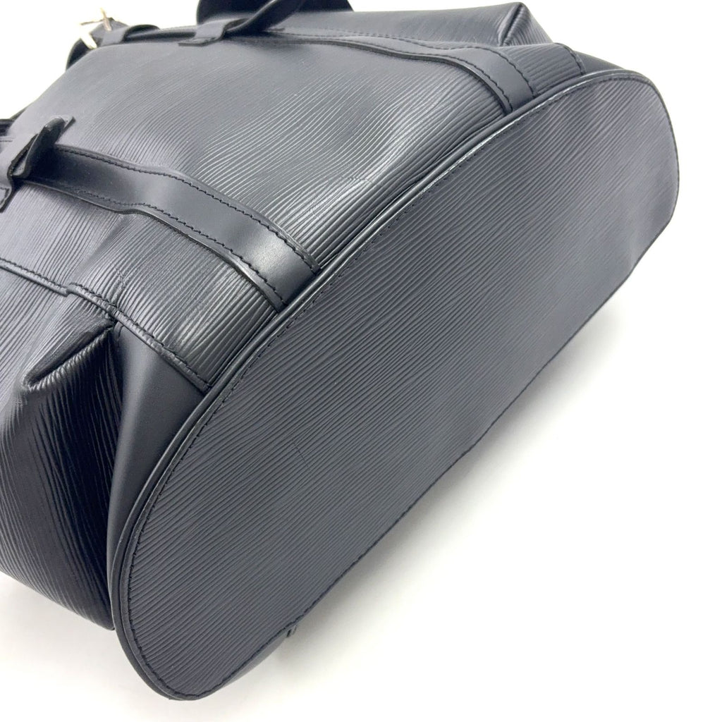 Louis Vuitton Christopher PM Epi Noir Leather Black Backpack Silver — view 5