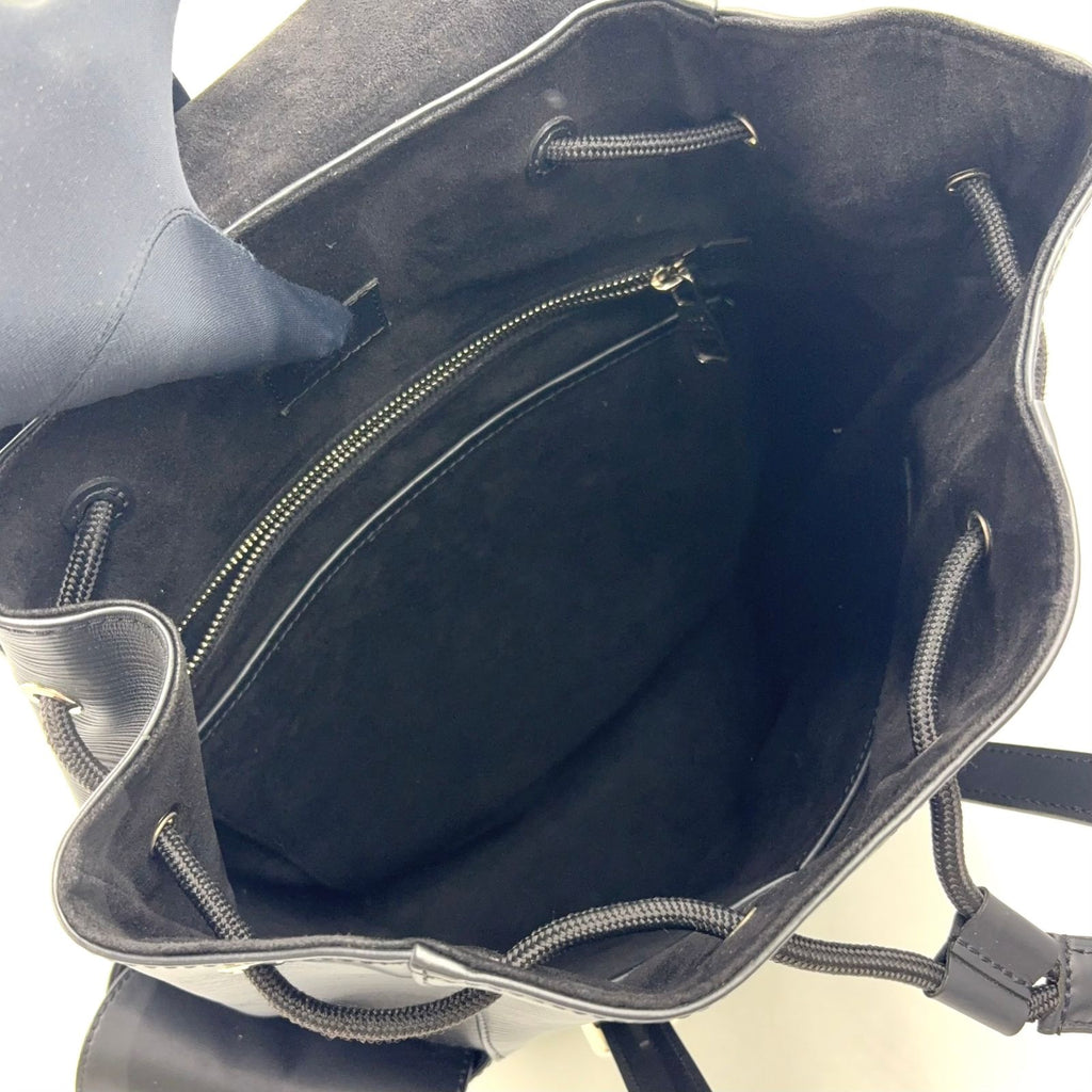 Louis Vuitton Christopher PM Epi Noir Leather Black Backpack Silver — view 3