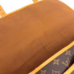 Louis Vuitton GM Monogram Leather Brown Light Shoulder Bag Gold — view 9