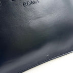 Fendi Logo Flat Calfskin Black Tote — view 7