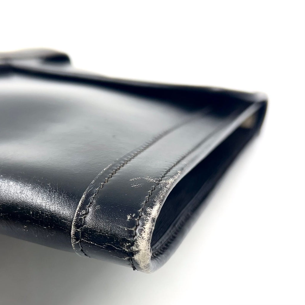 Hermes Jije Leather Black Clutch — view 7