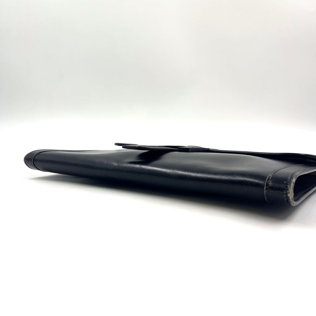 Hermes Jije Leather Black Clutch — view 6
