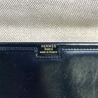 Hermes Jije Leather Black Clutch — view 4