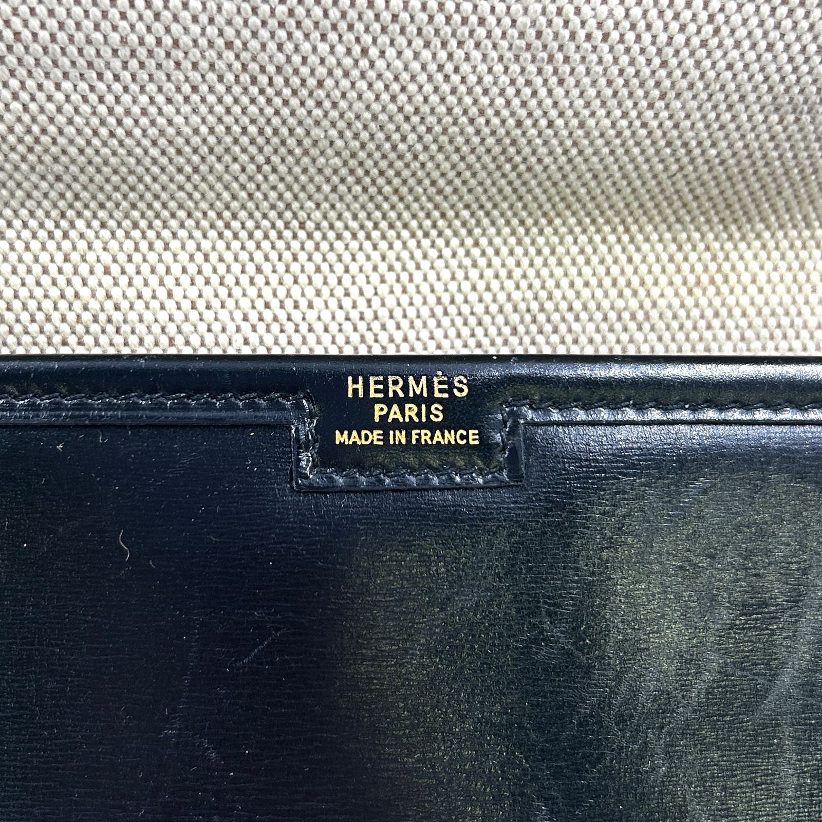 Hermes Jije Leather Black Clutch — view 4