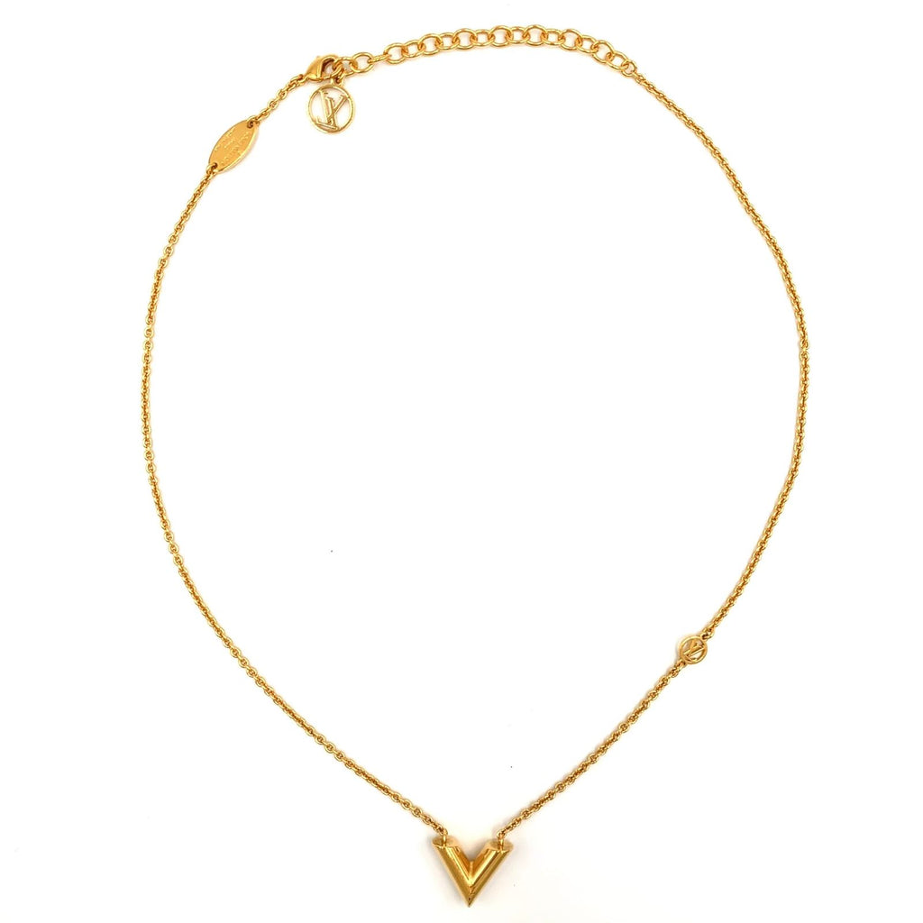 Louis Vuitton Essential Metal Gold Necklace — view 3