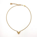 Louis Vuitton Essential Metal Gold Necklace — view 3
