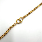 Chanel CC Logo Heart Gold Plated Necklace — view 5