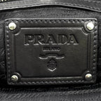 Prada Tessuto Wave Plastic Chain Nylon Purple Black Tote Silver — view 4